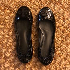 Tory Burch Black Reva Patent